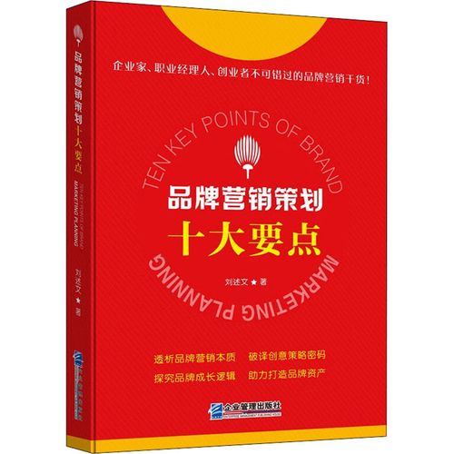 品牌營銷策劃十大要點 劉述文 著 市場營銷